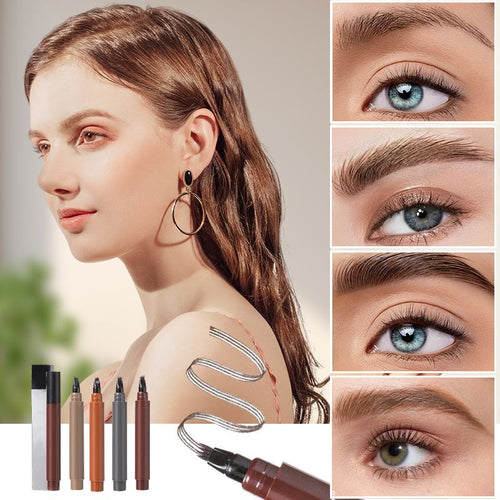 🔥 BUY 1 GET 1 FREE! ✏️ Waterproof 4-Tip Beard & Eyebrow Pen – Smudge-Proof, Natural Look & Long-Lasting 🌟