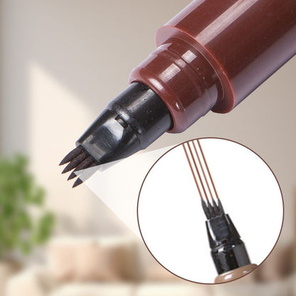 🔥 BUY 1 GET 1 FREE! ✏️ Waterproof 4-Tip Beard & Eyebrow Pen – Smudge-Proof, Natural Look & Long-Lasting 🌟