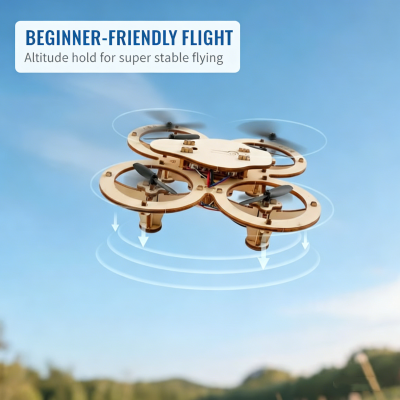 🔥🧩 🔥2026 Hot Sale - 🚁DIY Wooden Drone – Hands-On Fun & Epic Flight!⚡