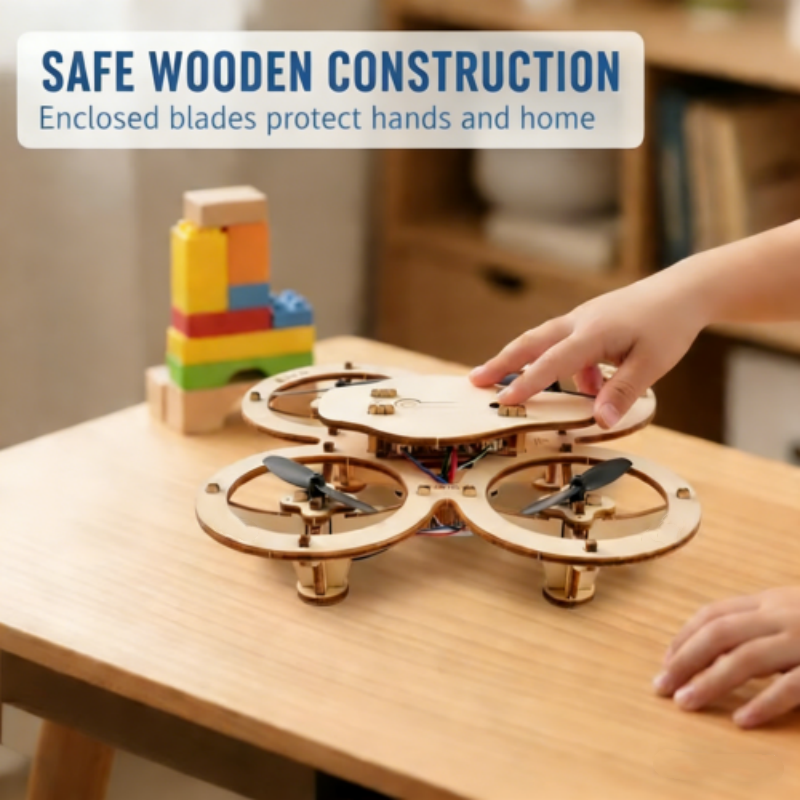🔥🧩 🔥2026 Hot Sale - 🚁DIY Wooden Drone – Hands-On Fun & Epic Flight!⚡