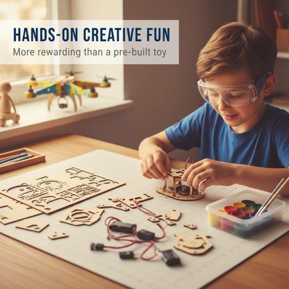 🔥🧩 🔥2026 Hot Sale - 🚁DIY Wooden Drone – Hands-On Fun & Epic Flight!⚡