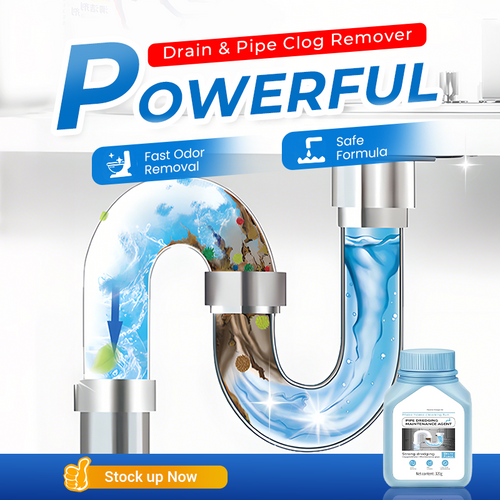 ⚡ Drain Clog Dissolver 320g | Clears Pipes Fast — Hair, Grease & Soap Scum Gone in Minutes 🔥