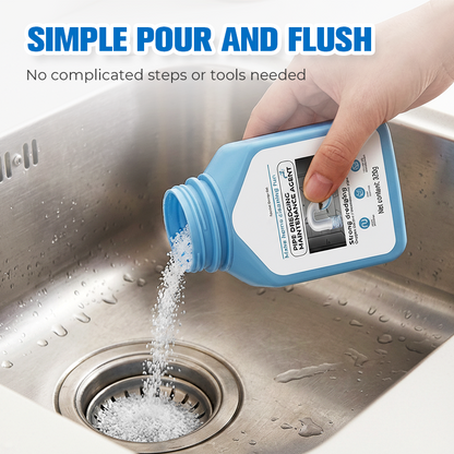 ⚡ Drain Clog Dissolver 320g | Clears Pipes Fast — Hair, Grease & Soap Scum Gone in Minutes 🔥