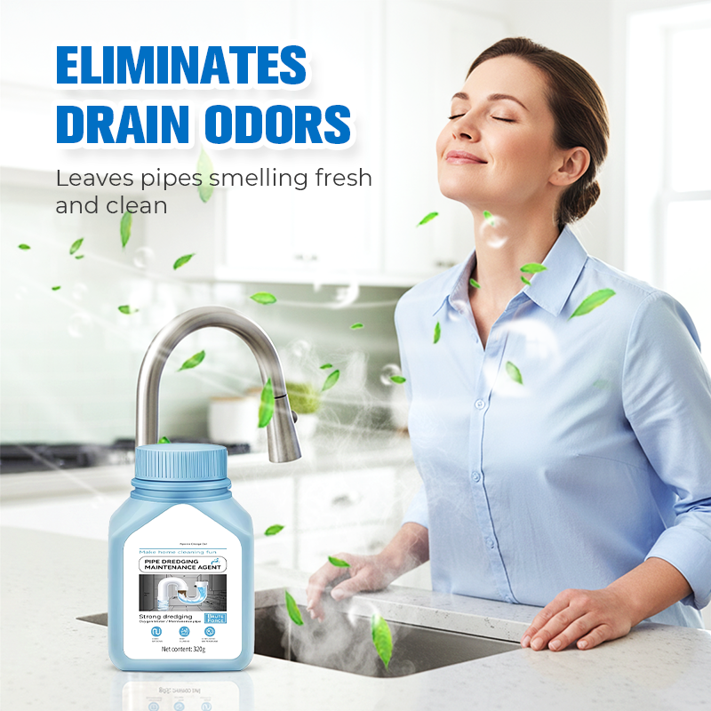 ⚡ Drain Clog Dissolver 320g | Clears Pipes Fast — Hair, Grease & Soap Scum Gone in Minutes 🔥