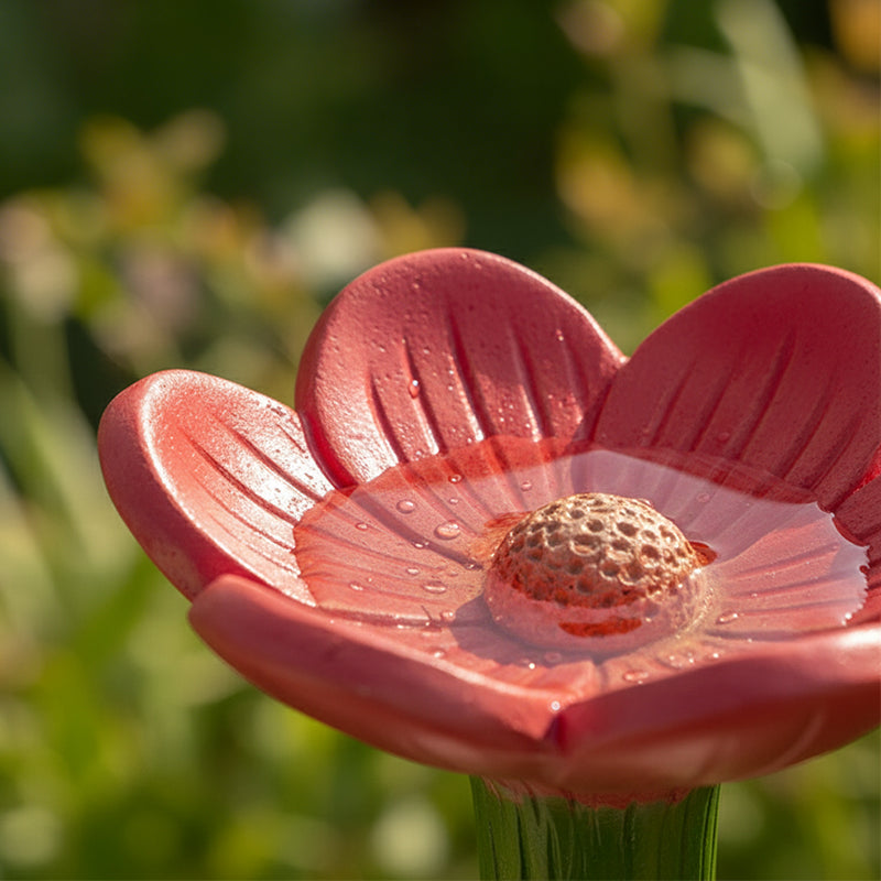 🌸Flower-Shaped Ceramic Bee Watering Station