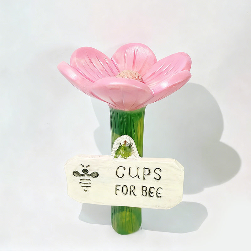 🌸Flower-Shaped Ceramic Bee Watering Station