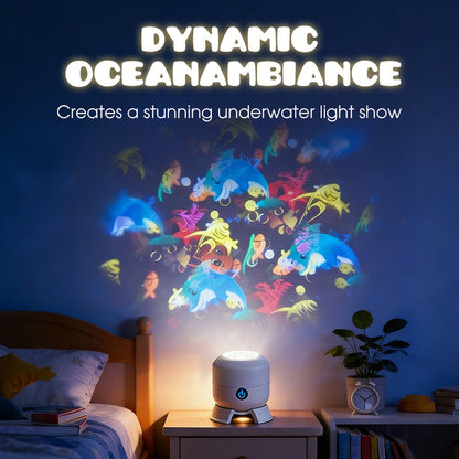 🌊 Transform Your Room into an Underwater Paradise | Dynamic Rotating LED Projector Light with Ocean Waves & Aurora Effects