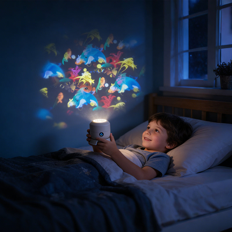 🌊 Transform Your Room into an Underwater Paradise | Dynamic Rotating LED Projector Light with Ocean Waves & Aurora Effects