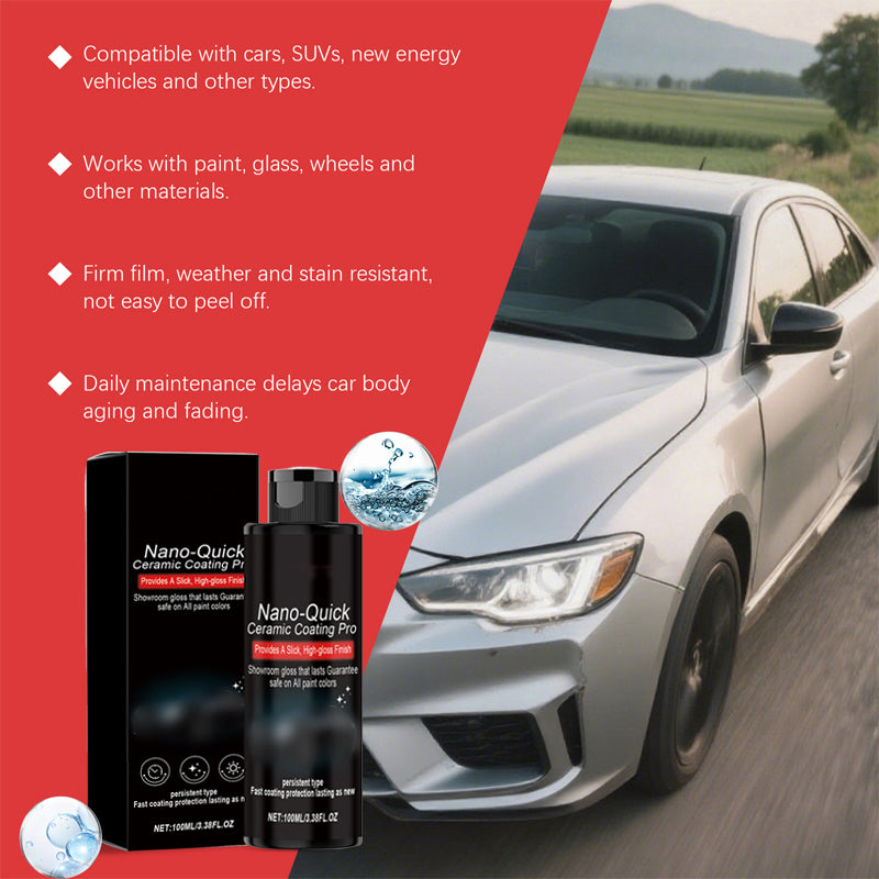 🚗 LIMITED-TIME 30% OFF! 💥 Nano Ceramic Car Detailing Spray – High Gloss, Hydrophobic, Easy Apply ✨