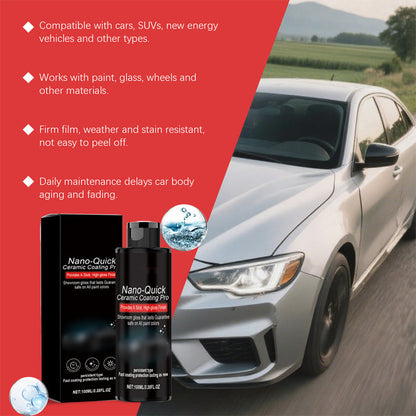 🚗 LIMITED-TIME 30% OFF! 💥 Nano Ceramic Car Detailing Spray – High Gloss, Hydrophobic, Easy Apply ✨