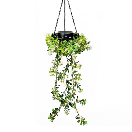 🔥2026 New Arrival ＆ Hot Sale🔥SOLAR-POWERED HANGING MILAN GRASS LIGHT! 💎 Lifelike Foliage, Auto On/Off & IP65 Waterproof ✨