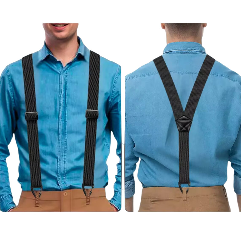 🔥 Up to 50% OFF👨Men's X-Back Suspenders with Hook Clips