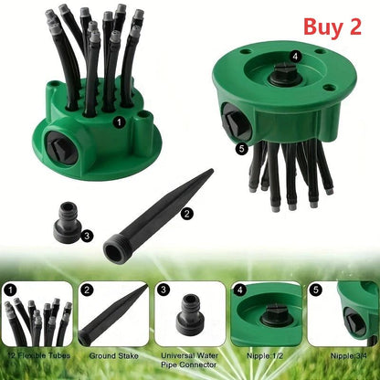 50K+ SOLD!🌱 360° Multi-Directional Lawn Sprinkler💧Precision Garden Irrigation with Flexible Spray Nozzles🌱
