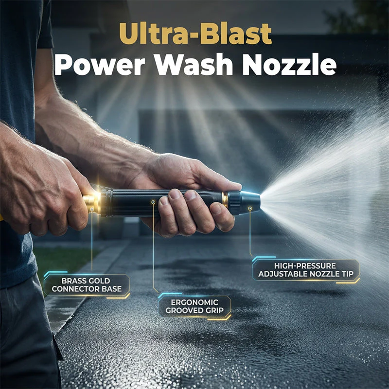 💥Buy 2 Get 1 Free 🚿High Pressure Washer for Car and Garden! 💦🚗 10 times more powerful, 8 spray settings & extremely sturdy metal housing