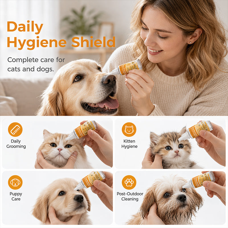 🐶 First 50 customers enjoy 50% off! ✨ Gentle pet eye care – cleanses the skin around the eyes and provides daily grooming 👀