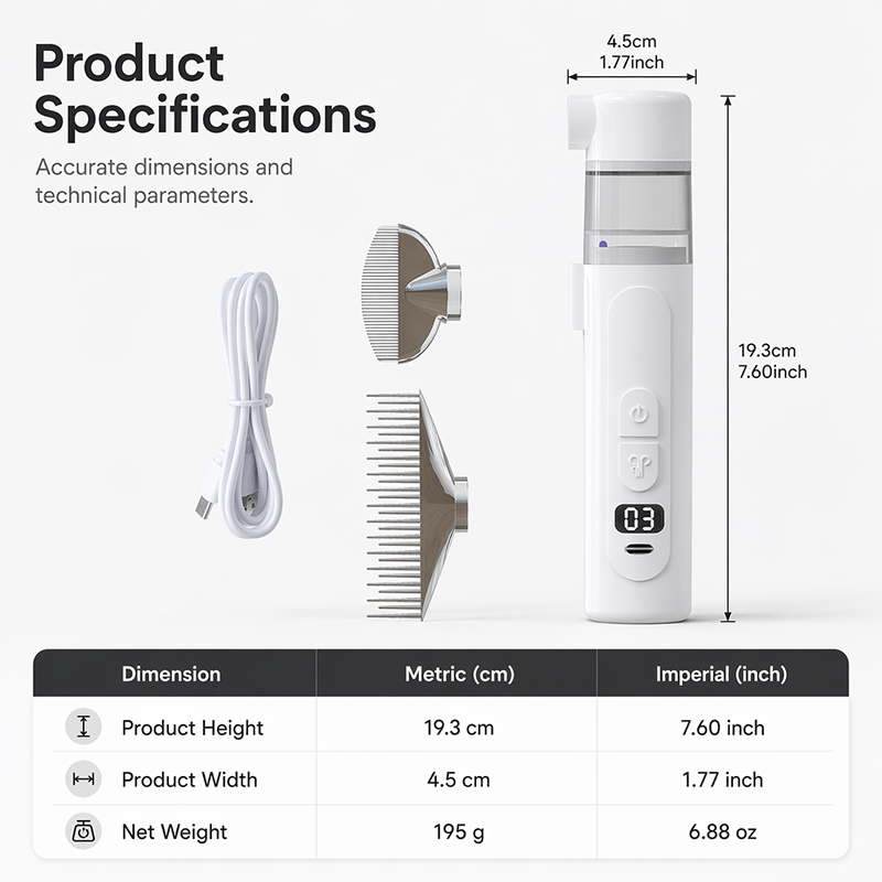 ⌛LIMITED TIME PRICE: ONLY ￡13.99!!!🔥Electric Pet Grooming Comb🐕Keep your furry friends away from mites, fleas and tangled fur！