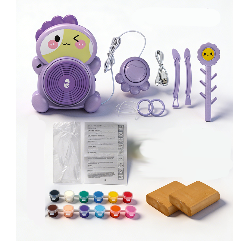 ⏳Limited-time 50% off⏰Kids Electric Pottery Wheel DIY Clay Craft Kit🏺🪐