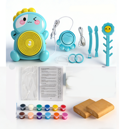 ⏳Limited-time 50% off⏰Kids Electric Pottery Wheel DIY Clay Craft Kit🏺🪐