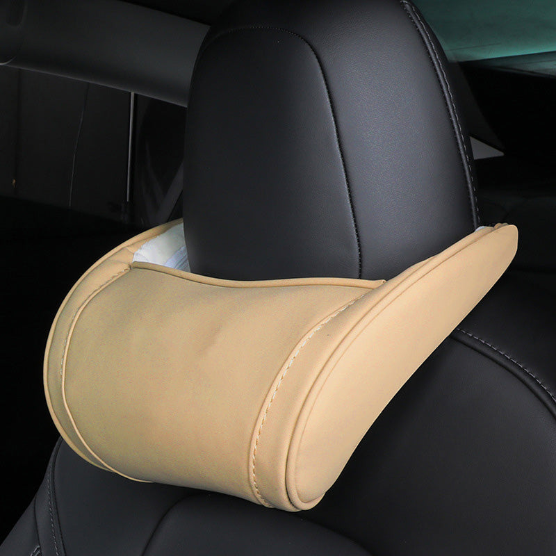 Ergonomic memory foam car headrest pillow