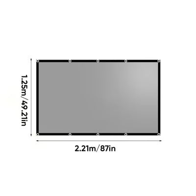 Black-bordered hook-type model 100-inch 16:9 (2.21m wide * 1.25m high)